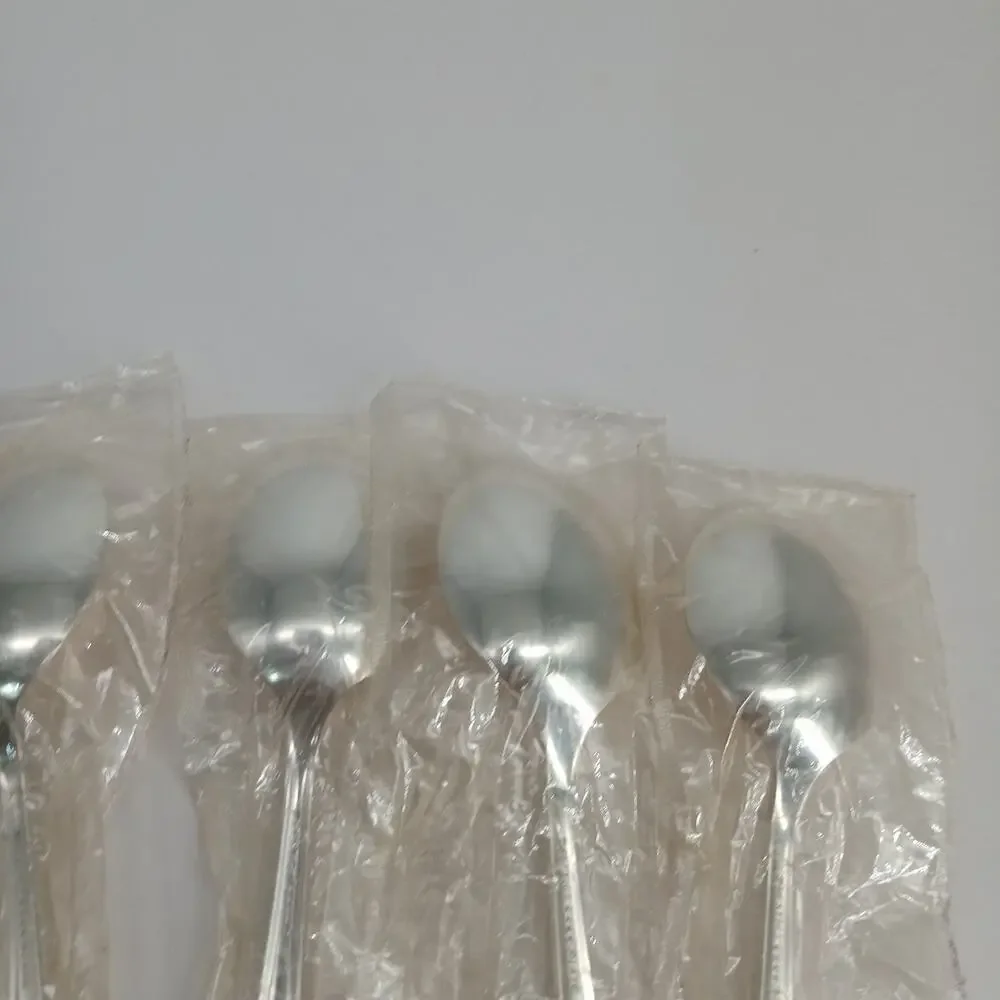 6X SS Oneida Prestige GRENOBLE Silverplate Soup Spoons 1 Used Rest New